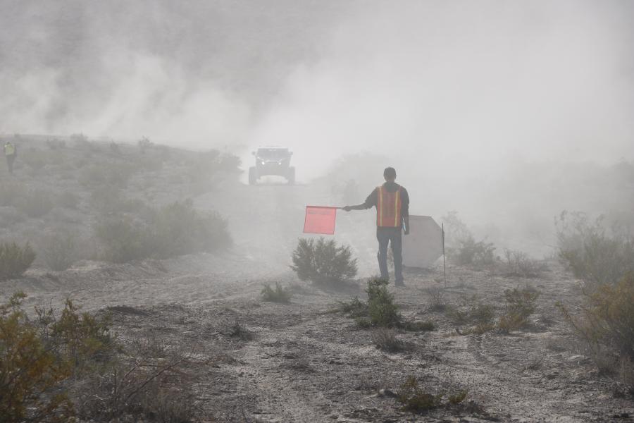 Dusty flagman